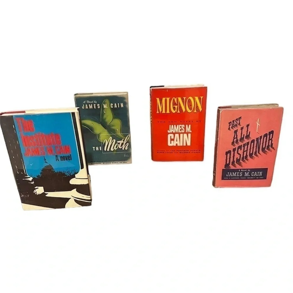 James M. Cain 1st Edition Hard Back Books 4 Book Set GUC